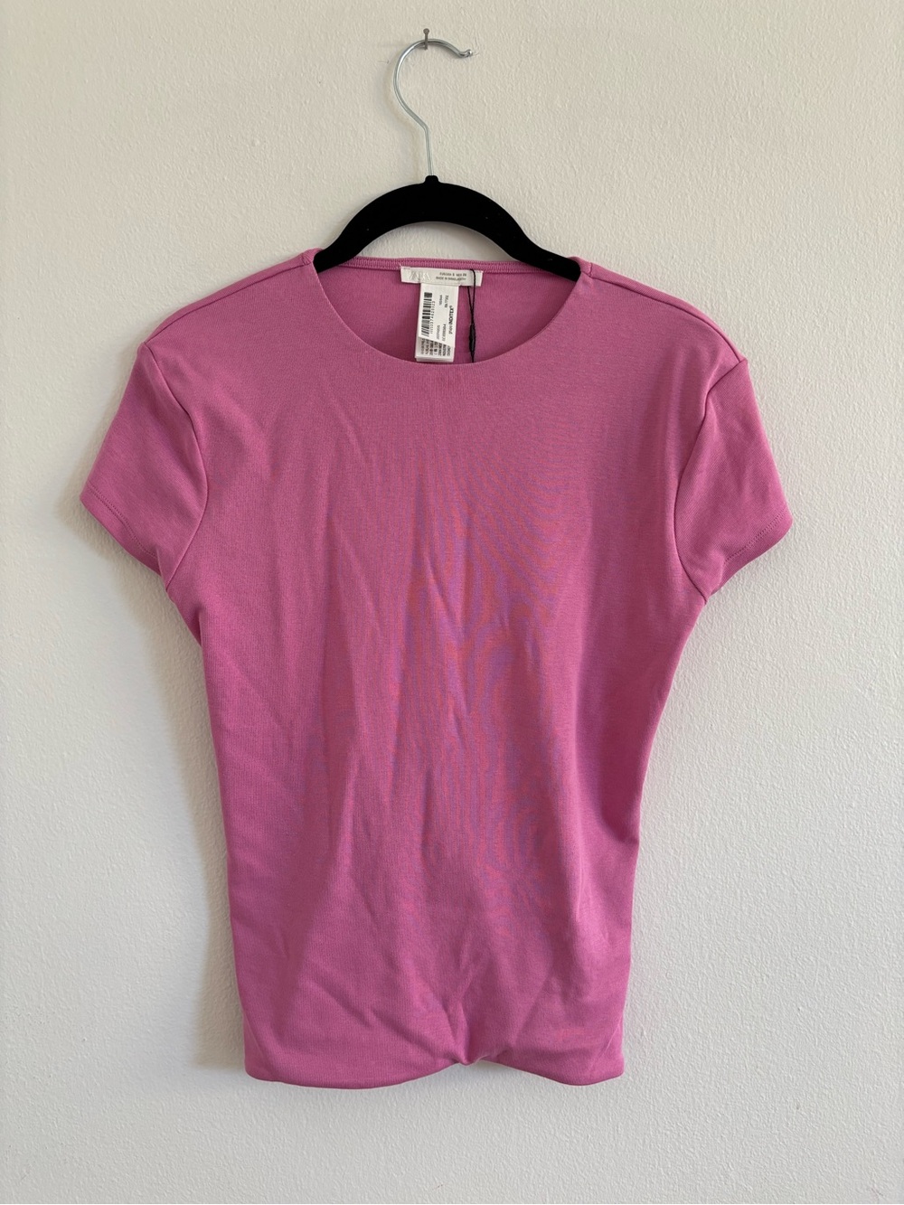 Zara Pink Open Back with Ties Tee